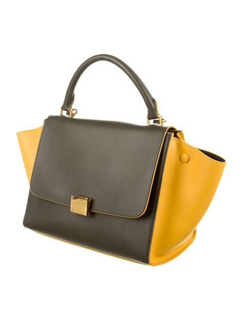 celine mini trapeze bag size|Celine trapeze bag new.